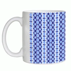 чашка украинские орнаменты голубые